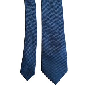 Calvin Klein Neck Tie Blue Men's One Size Solid Career Polyester